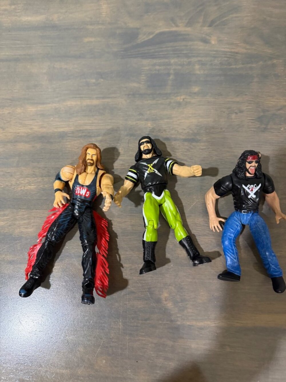 Lot of 3 Wrestling Action Figures Toys Damage on One Refer to pictures